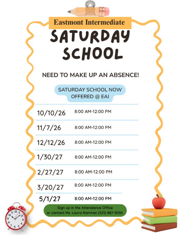 Eastmont's Saturday School